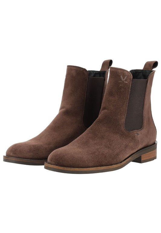 LLOYD SELECTED Stiefelette Veloursleder/Textil Dunkelbraun