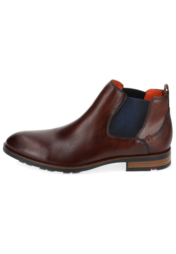 Stiefeletten LLOYD SELECTED Stiefelette Leder/Textil Brandy