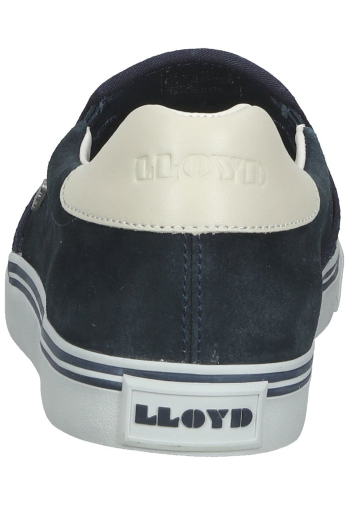 Lloyd Slipper Leder Navy/Weiß