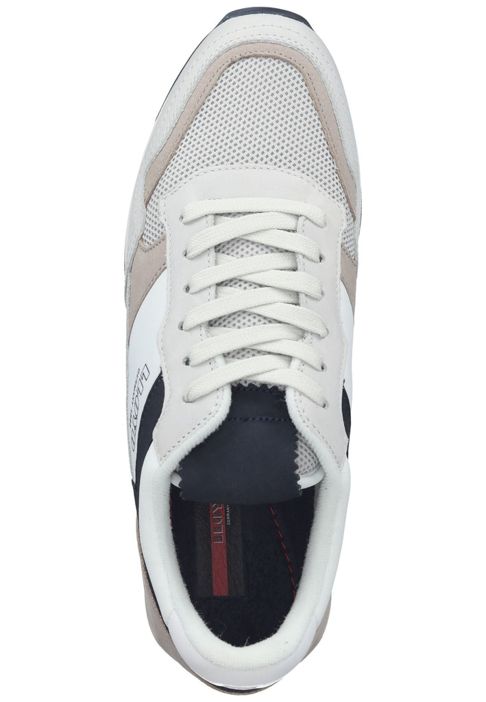 Lloyd Sneaker Nubukleder/Textil Weiß/Blau