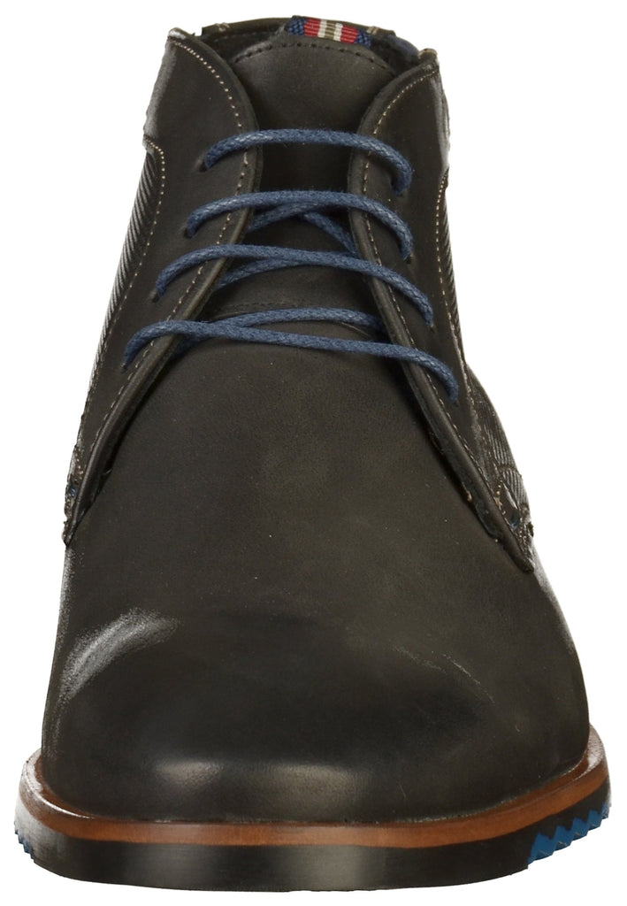 Lloyd Stiefelette Glattleder Schwarz/Blau