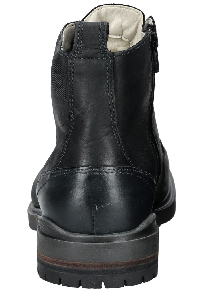 Lloyd Stiefelette Leder Schwarz/Blau Warmfutter