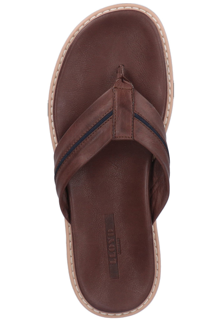 Lloyd Zehensteg Glattleder Kaffee