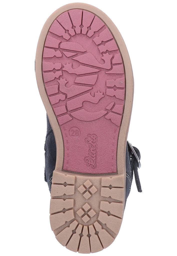 Lurchi Stiefel Leder Blau Warmfutter