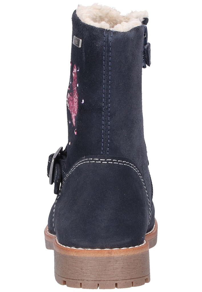 Lurchi Stiefel Leder Blau Warmfutter