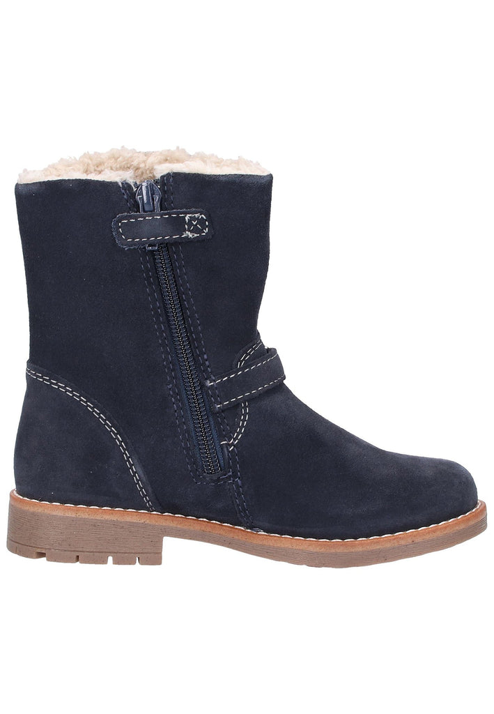 Lurchi Stiefel Leder Blau Warmfutter