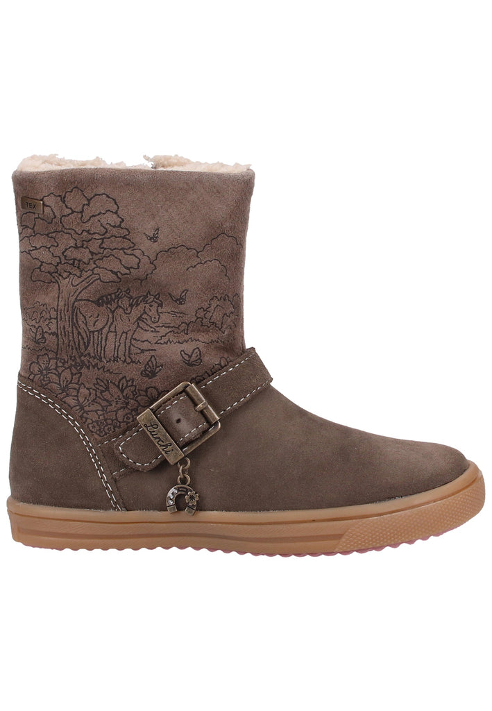 Lurchi Stiefel Nubukleder Beige Warmfutter