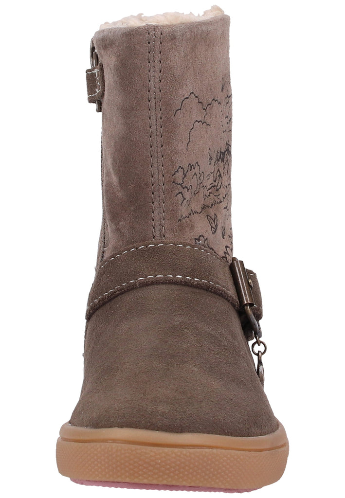 Lurchi Stiefel Nubukleder Beige Warmfutter