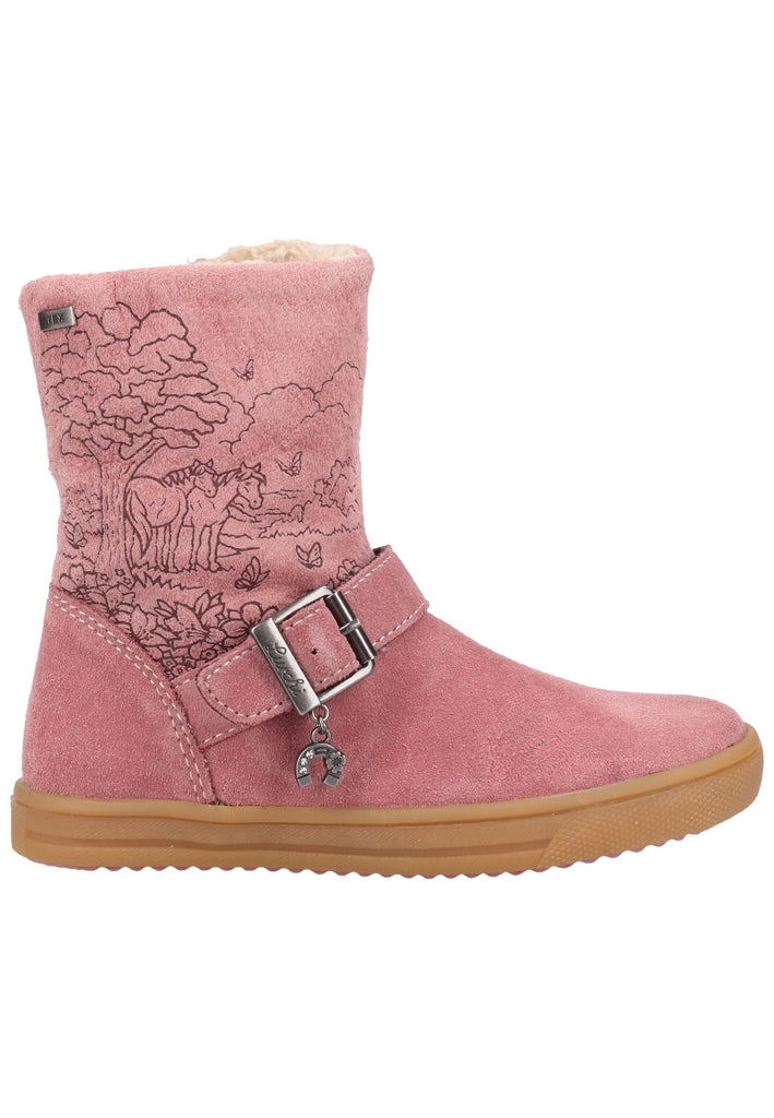 Lurchi Stiefel Nubukleder Rot Warmfutter