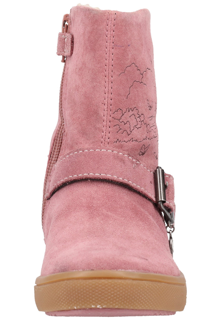 Lurchi Stiefel Nubukleder Rot Warmfutter