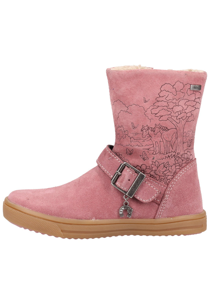 Lurchi Stiefel Nubukleder Rot Warmfutter