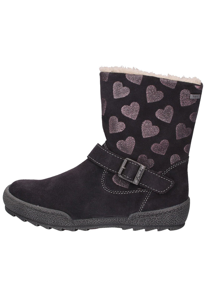 Lurchi Stiefel Veloursleder Dunkelgrau