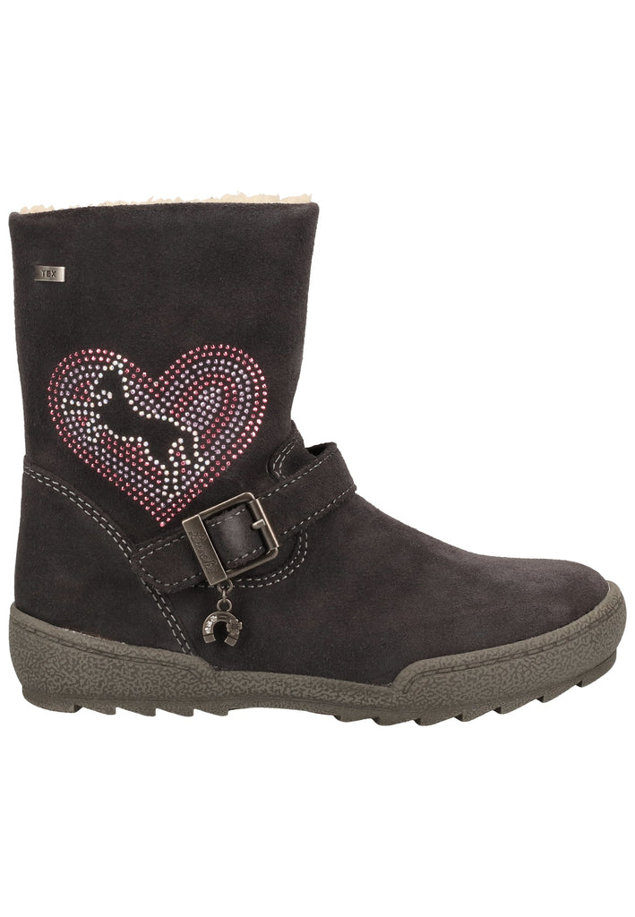 Lurchi Stiefel Veloursleder Grau Warmfutter