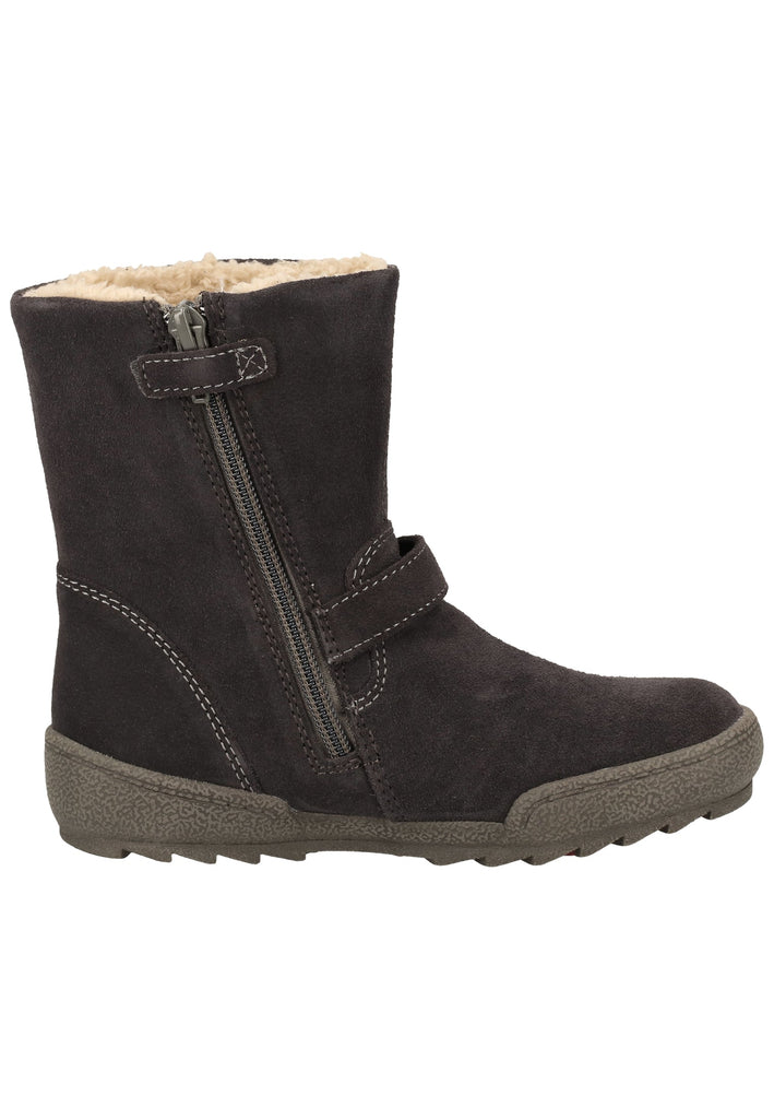Lurchi Stiefel Veloursleder Grau Warmfutter