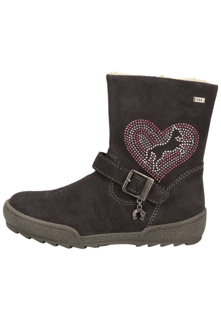 Lurchi Stiefel Veloursleder Grau Warmfutter