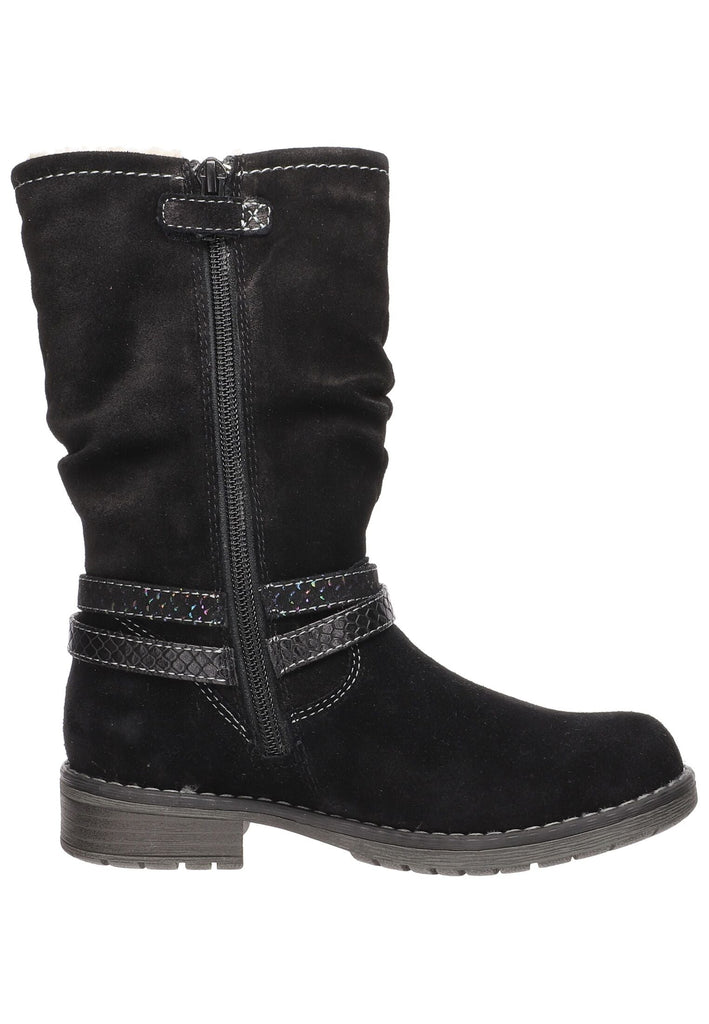 Lurchi Stiefel Veloursleder/Synthetik Schwarz