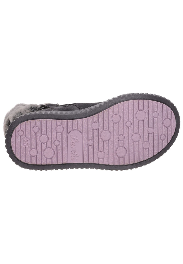 Lurchi Stiefel Veloursleder/Textil Charcoal Warmfutter