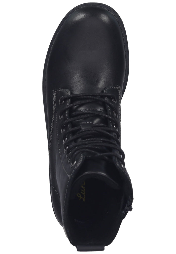 Lurchi Stiefelette Leder Schwarz Warmfutter