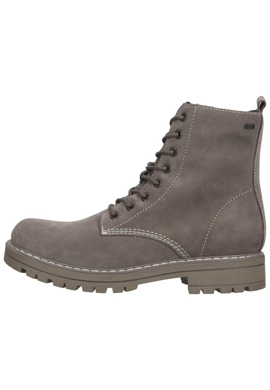 Lurchi Stiefelette Leder Taupe Warmfutter