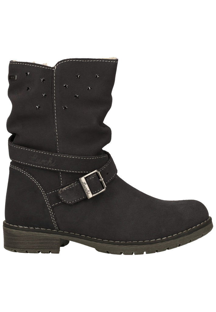 Lurchi Stiefelette Veloursleder Charcoal Warmfutter