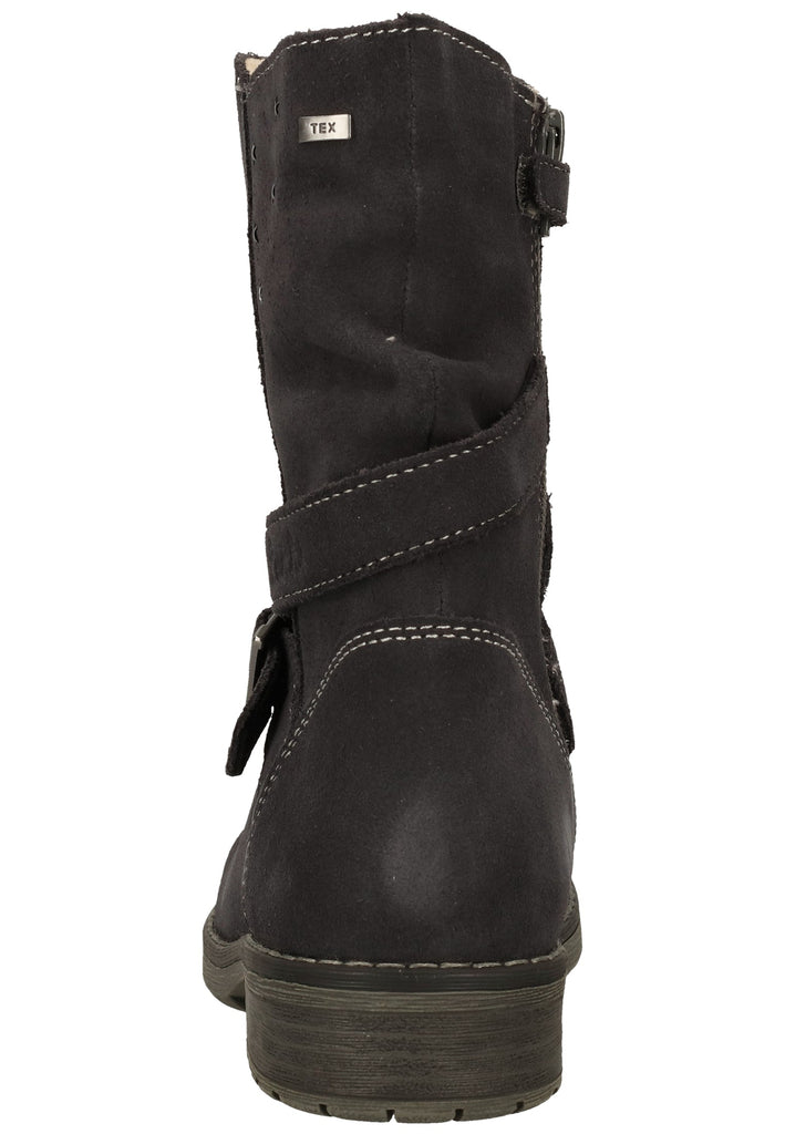 Lurchi Stiefelette Veloursleder Charcoal Warmfutter