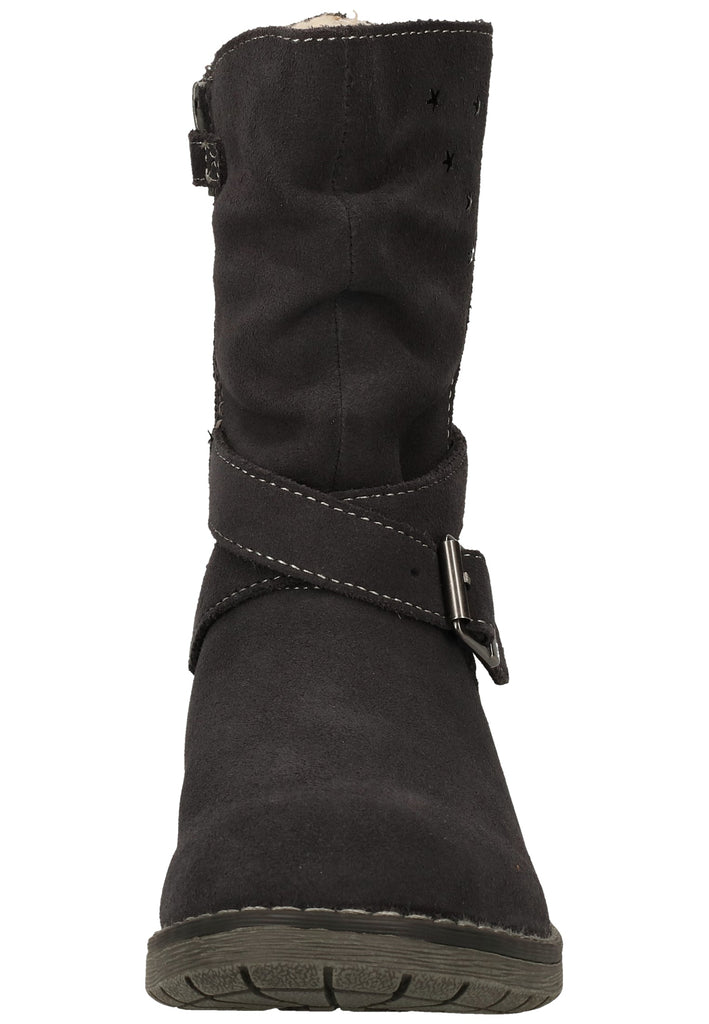 Lurchi Stiefelette Veloursleder Charcoal Warmfutter
