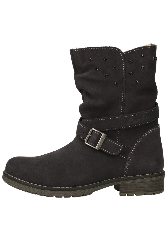 Lurchi Stiefelette Veloursleder Charcoal Warmfutter