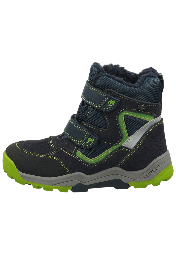 Lurchi Stiefelette Veloursleder/Textil Navy Warmfutter