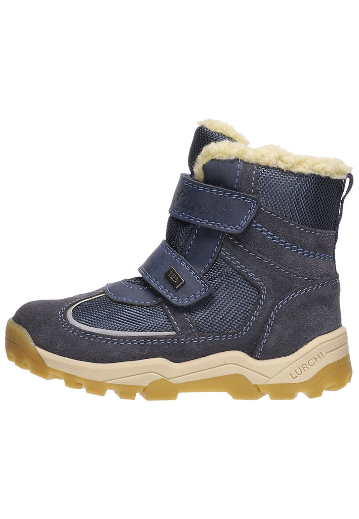 Lurchi Stiefelette Veloursleder/Textil Navy Warmfutter