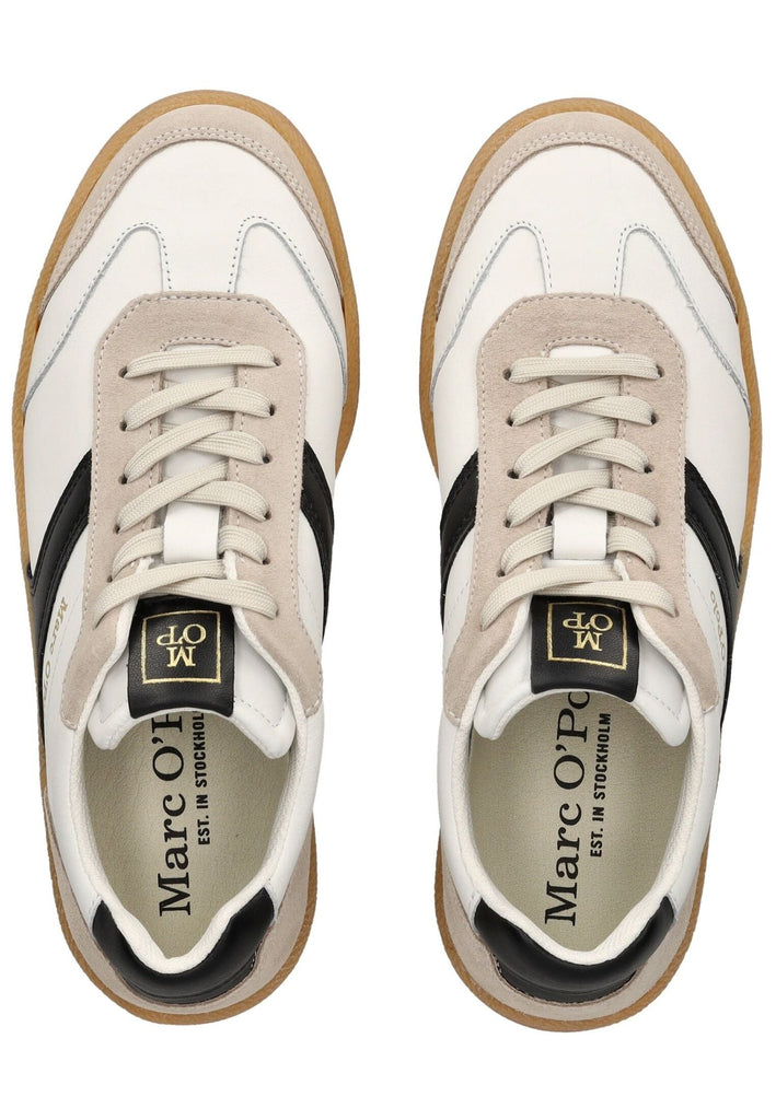 Marc O Polo Sneaker Leder Weiß/Schwarz