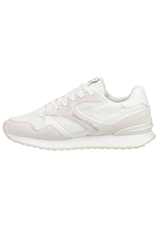 Marc O Polo Sneaker Veloursleder/Mesh Weiß