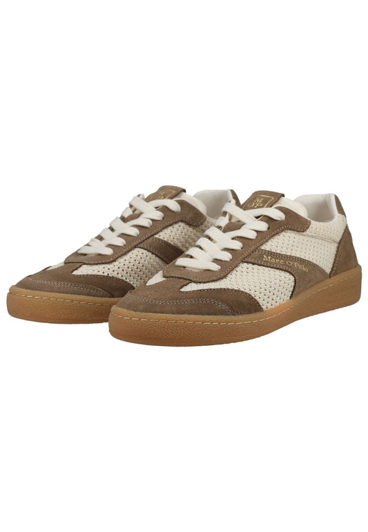 Marc O Polo Sneaker Veloursleder/Textil Beige/Braun