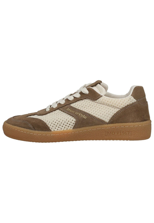 Marc O Polo Sneaker Veloursleder/Textil Beige/Braun