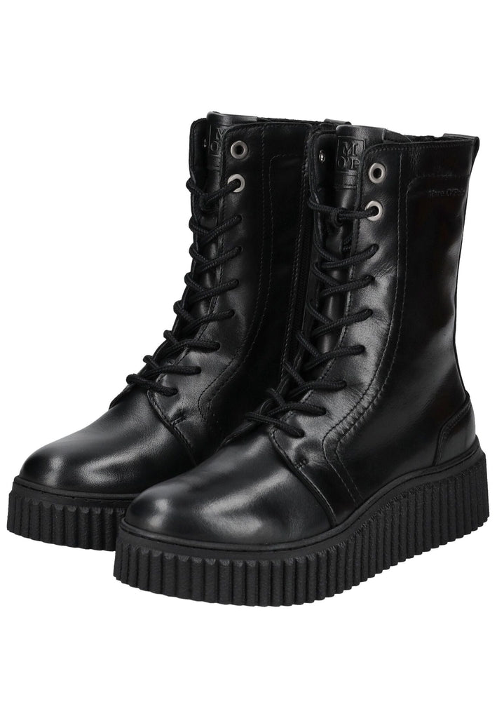 Marc O Polo Stiefelette Glattleder Schwarz