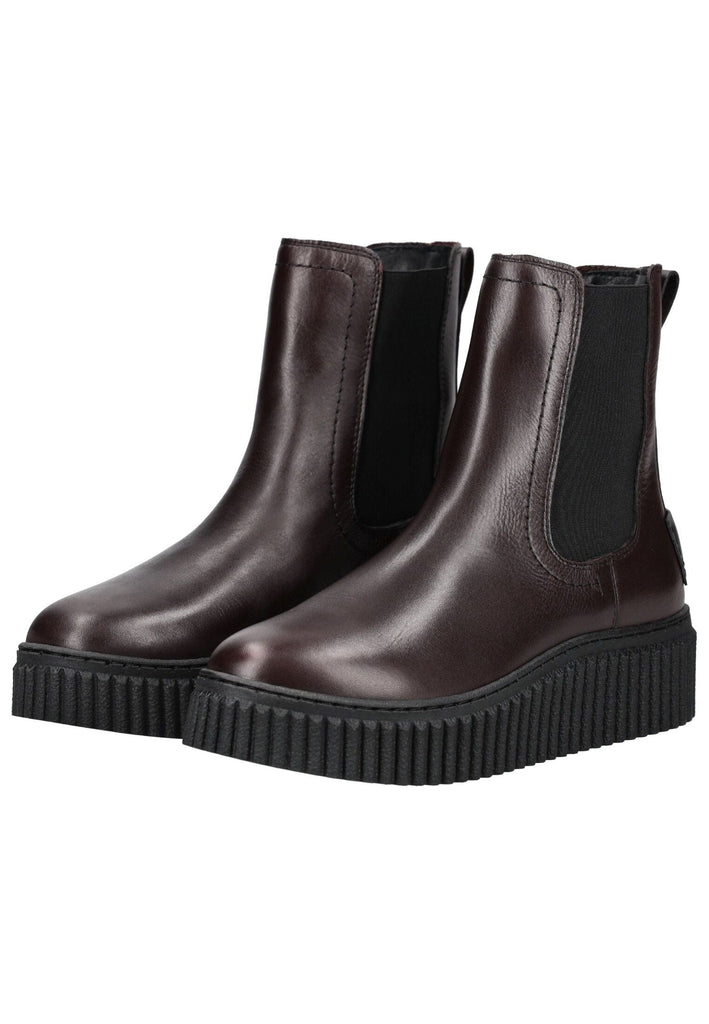 Marc O Polo Stiefelette Leder Aubergine Warmfutter