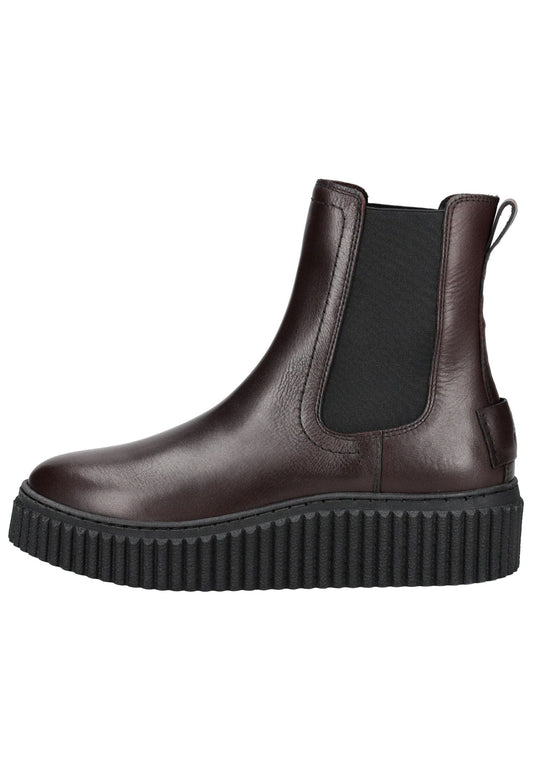 Marc O Polo Stiefelette Leder Aubergine Warmfutter