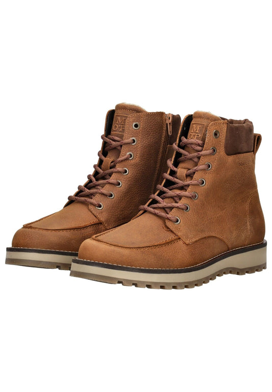 Marc O Polo Stiefelette Nubukleder Cognac Warmfutter