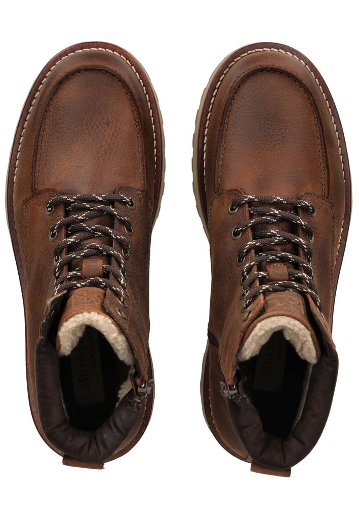 Marc O Polo Stiefelette Nubukleder Dunkelbraun Warmfutter