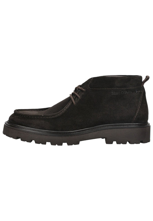 Marc O Polo Stiefelette Veloursleder Kaffee