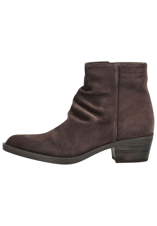 Marc O Polo Stiefelette Veloursleder Kaffee