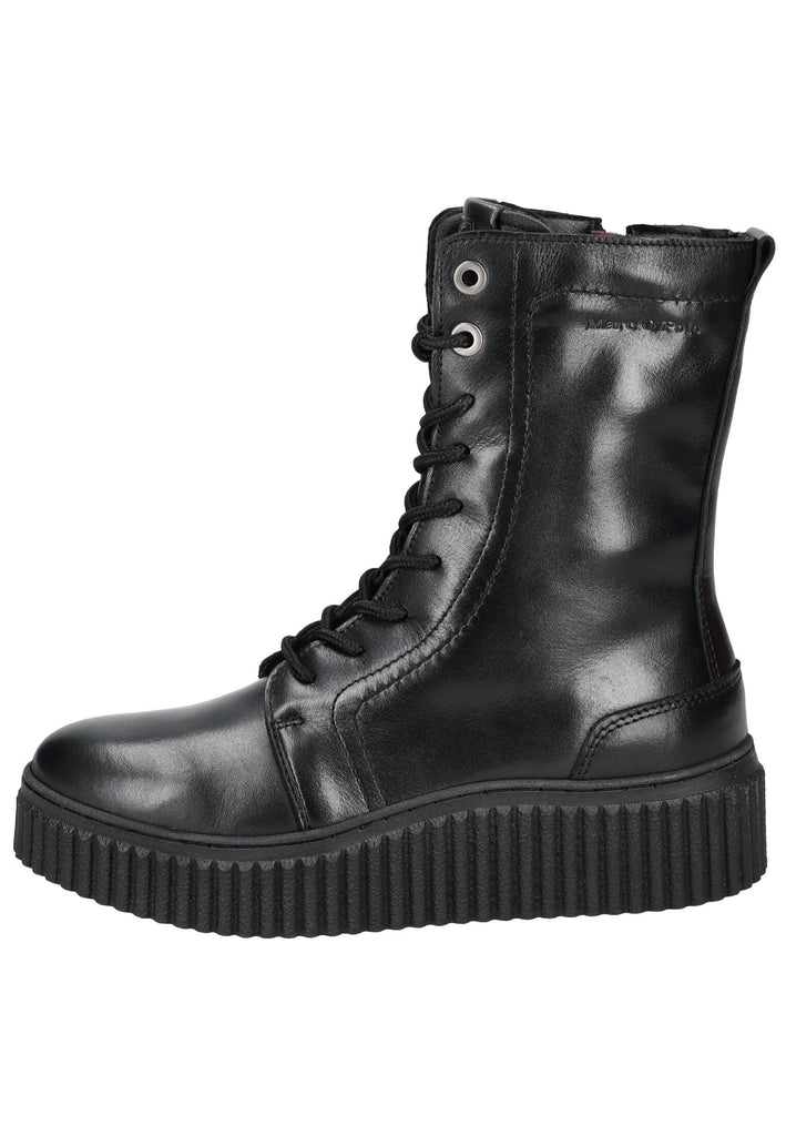 Stiefeletten Marc O Polo Stiefelette Glattleder Schwarz