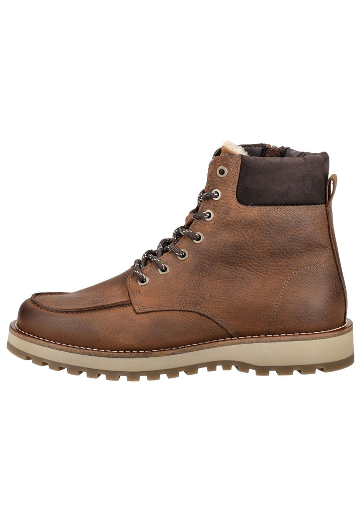 Stiefeletten Marc O Polo Stiefelette Nubukleder Dunkelbraun Warmfutter