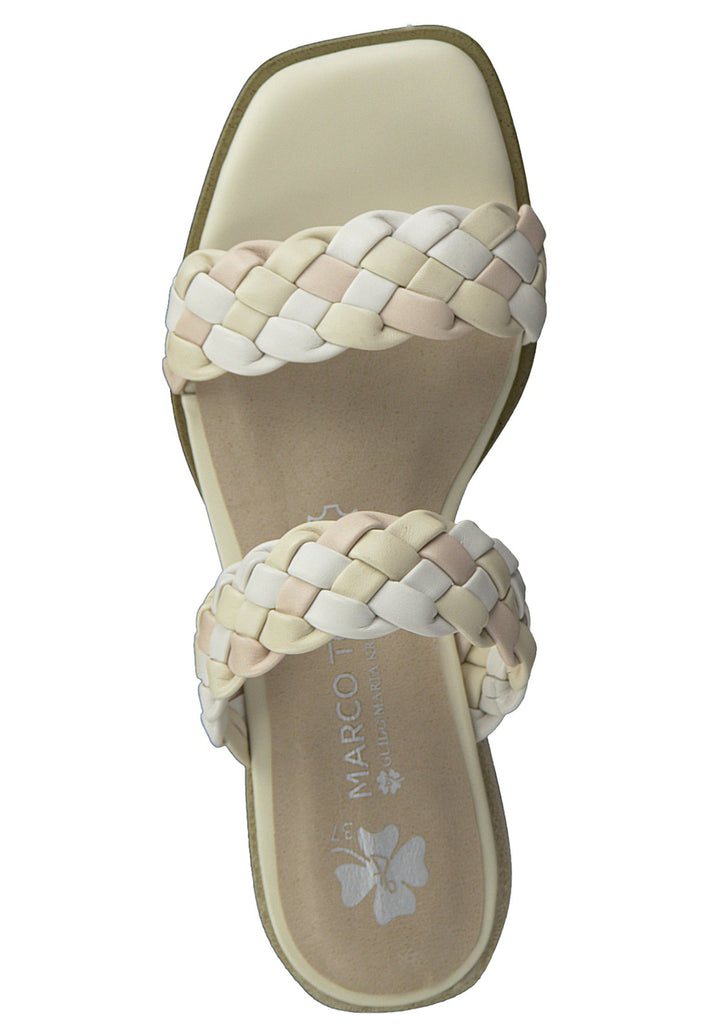 Marco Tozzi Pantoletten Leder Cream