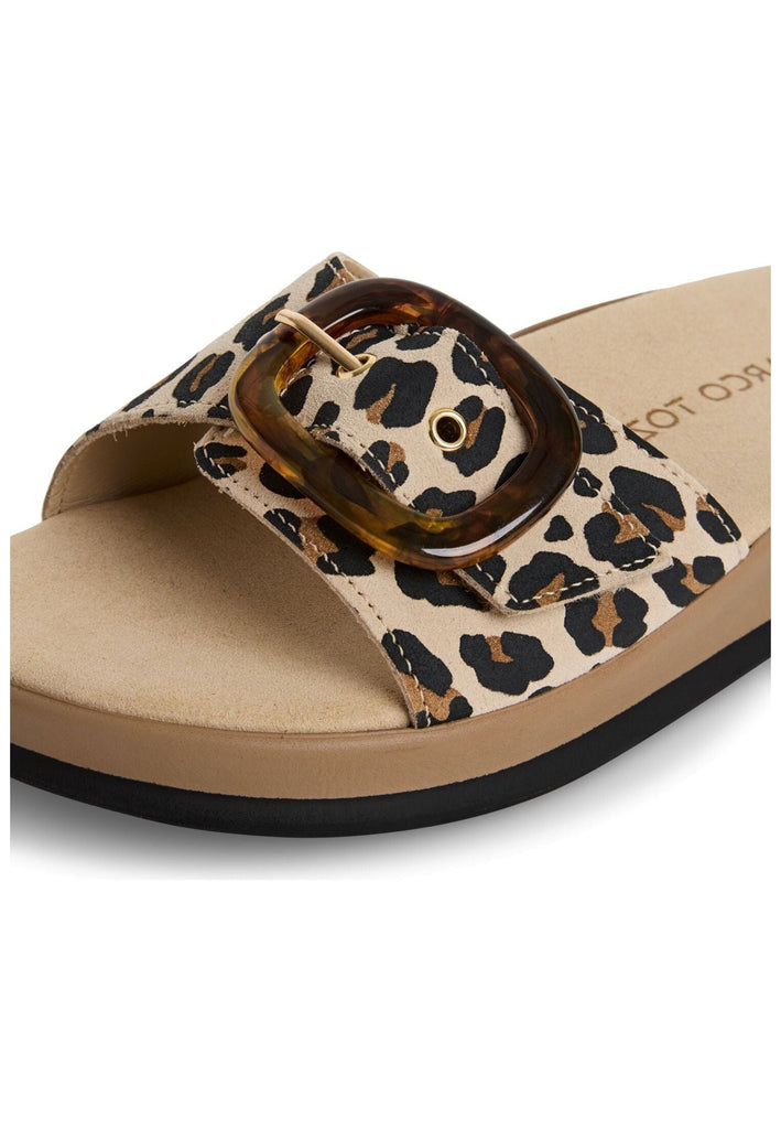 Marco Tozzi Pantoletten Leder Leopard