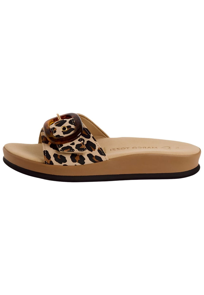 Pantoletten Marco Tozzi Pantoletten Leder Leopard
