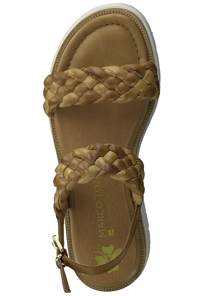 Marco Tozzi Sandalen Leder Cognac