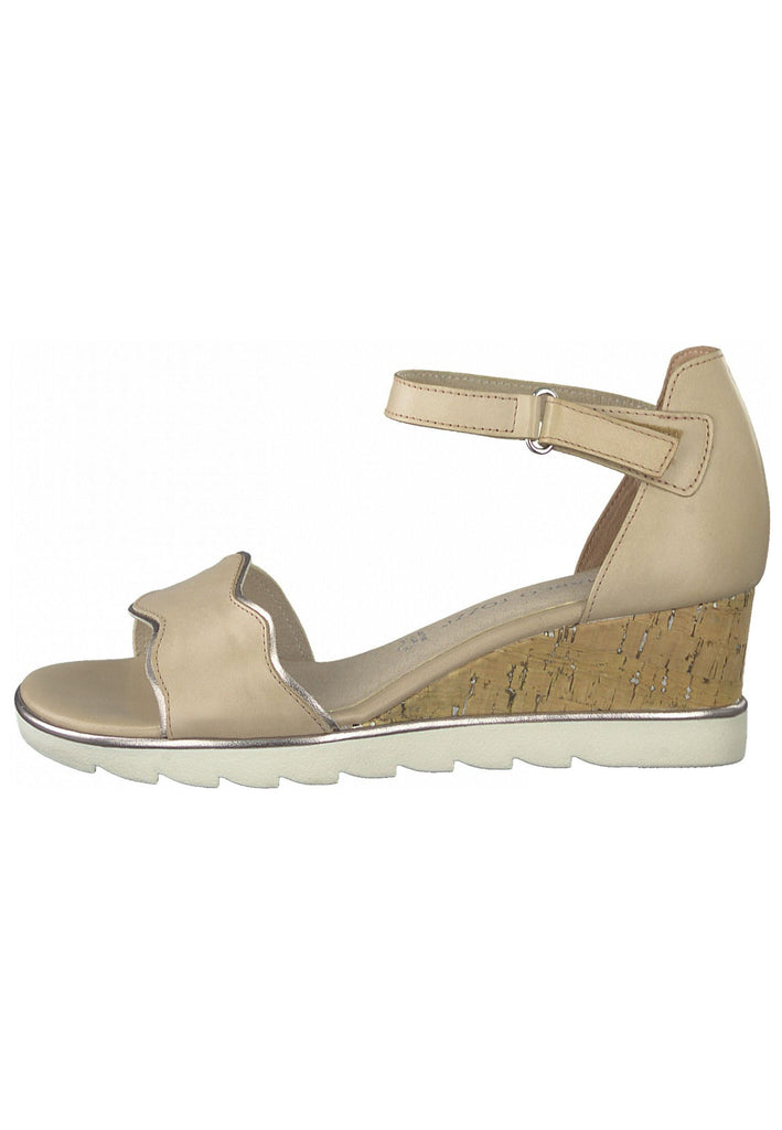 Marco Tozzi Sandalen Leder/Synthetik Beige