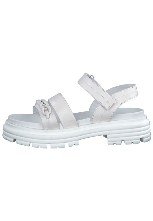 Marco Tozzi Sandalen Leder Weiß