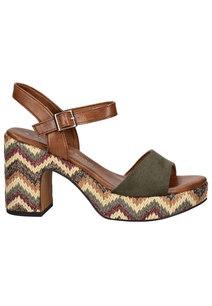 Marco Tozzi Sandalen Lederimitat/Textil Khaki