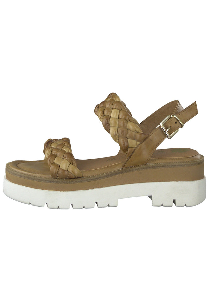 Sandalen Marco Tozzi Sandalen Leder Cognac